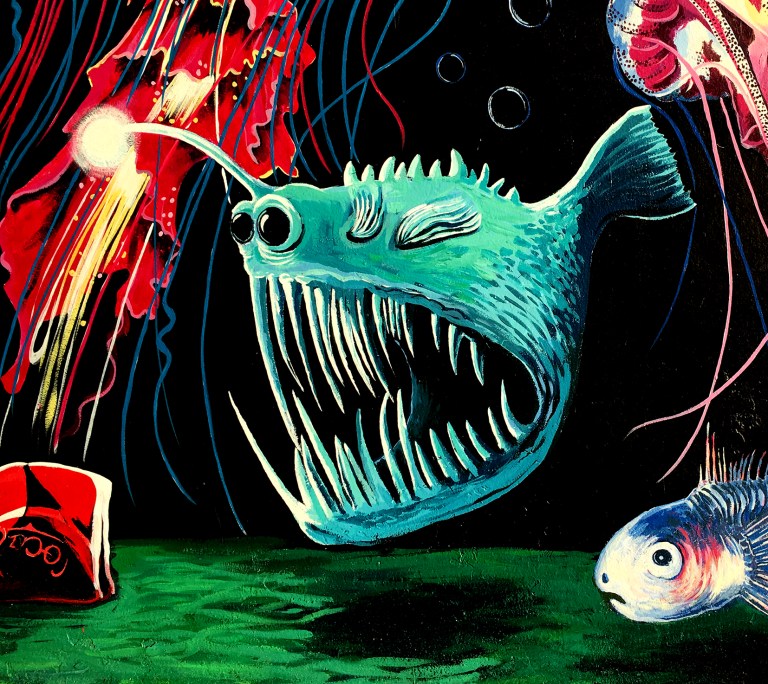 Green Angler Fish Detail