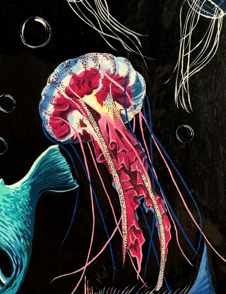 Pink Jellyfish Detail