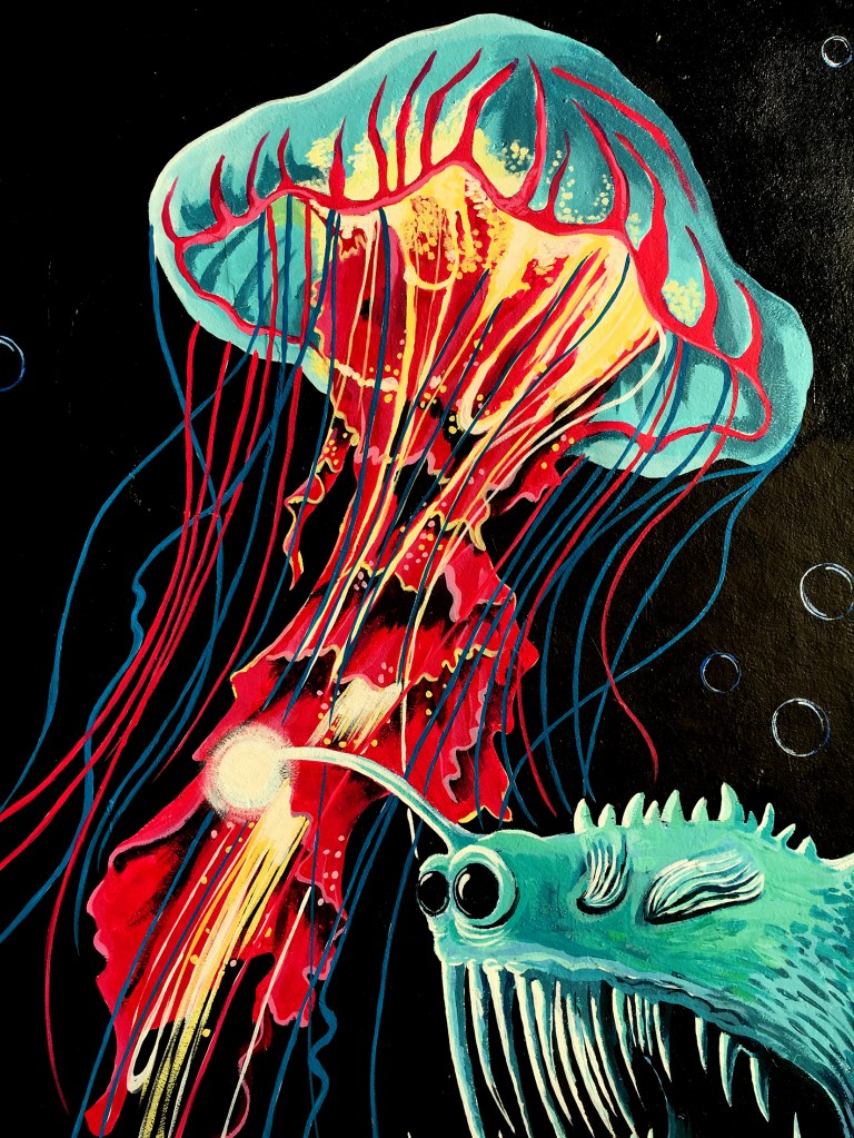 Red/Yellow Jellyfish Detail