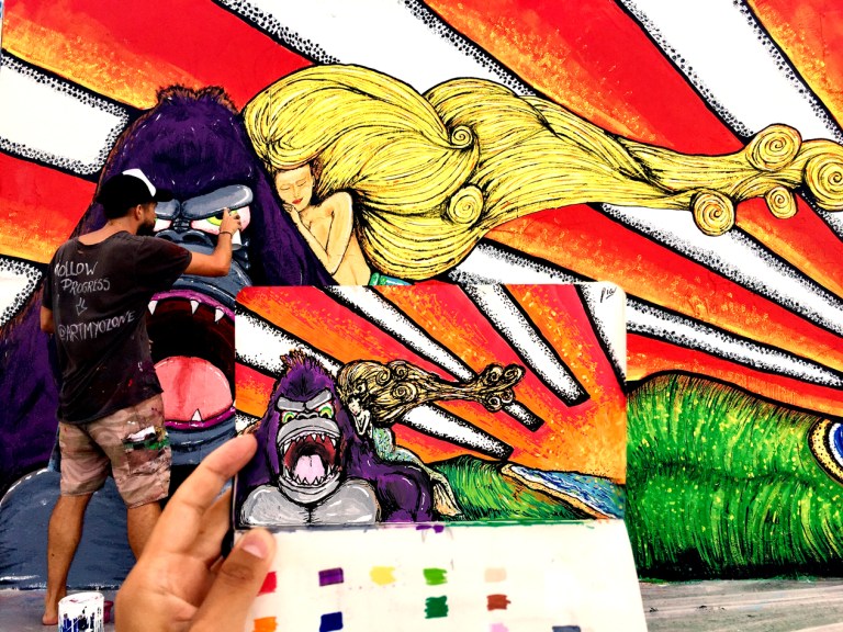 2018 - Art My Ozone - Gorilla Panic - with draft