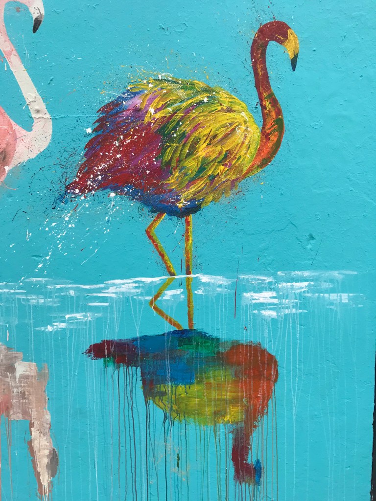 2018 - Sammy Art - Bondi Flamingos - Detail 1
