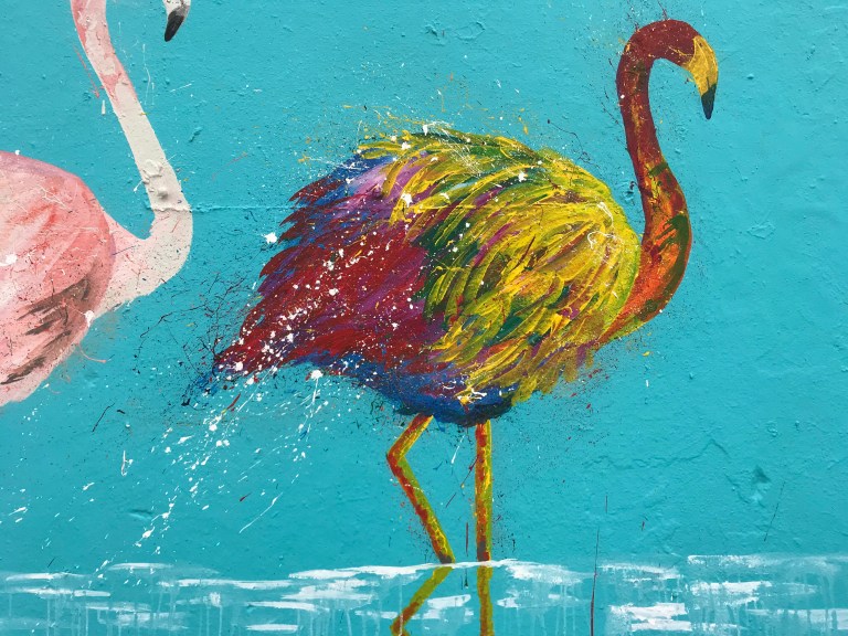 2018 - Sammy Art - Bondi Flamingos - Detail 3
