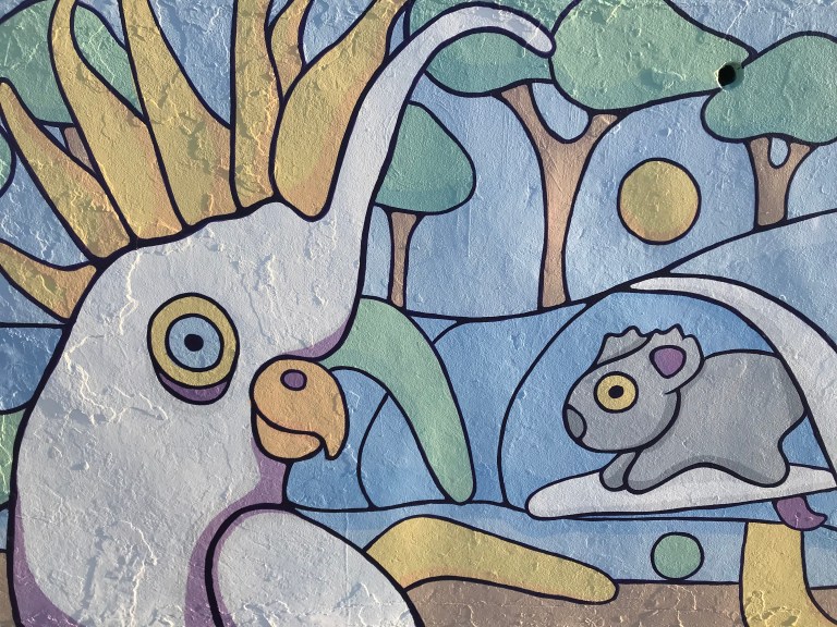 2019 - Brentos - Pastel Wildlife - Detail Cockatoo